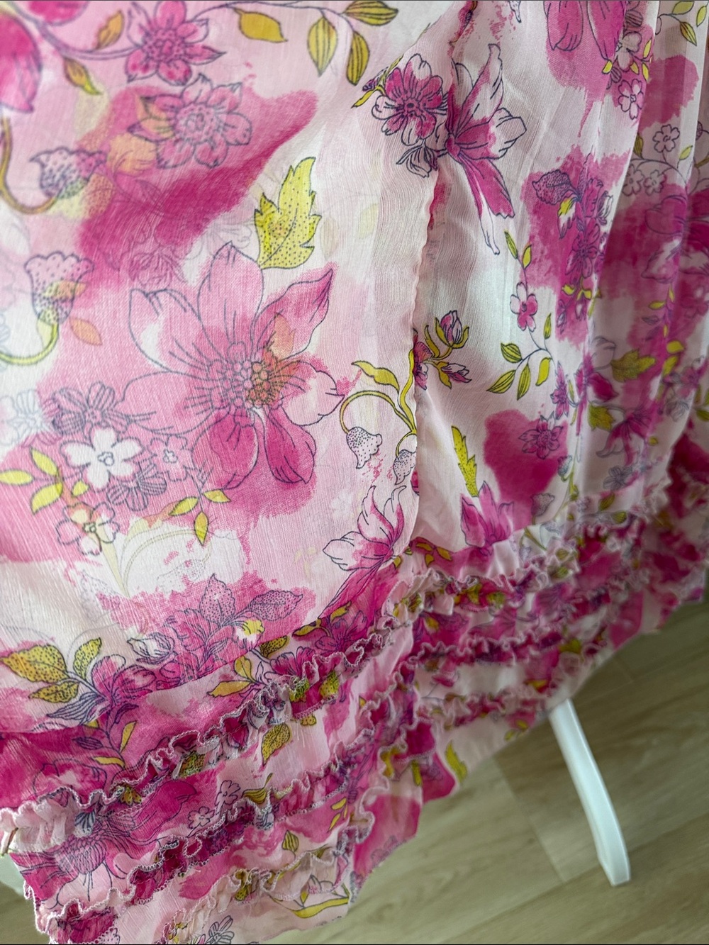 Pink Floral Ruffle Sundress - Picture 5 of 10